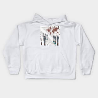 Humanity in digital era Kids Hoodie